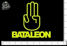 Bataleon Snowboards 3 Finger Salute Die Cut Sticker Decal 6.2" x 5.8" tbt