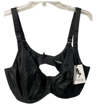 Sculptresse by Panache Women Roxie Plunge Lace Bra 9586 Underwire Sz 44FF ( US)