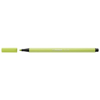 STABILO Pen 68 Set of 3 Felt-Tip Pens Lime Green