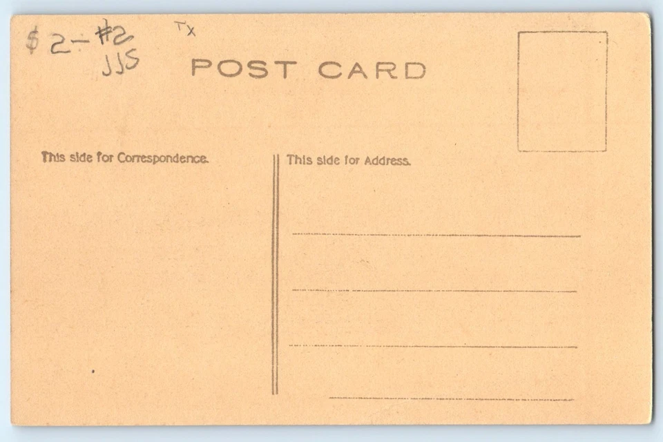 c1910 Galveston Texas TX Vintage Postcard Great Causeway 2 Miles Long Railroad - Image 2 of 2