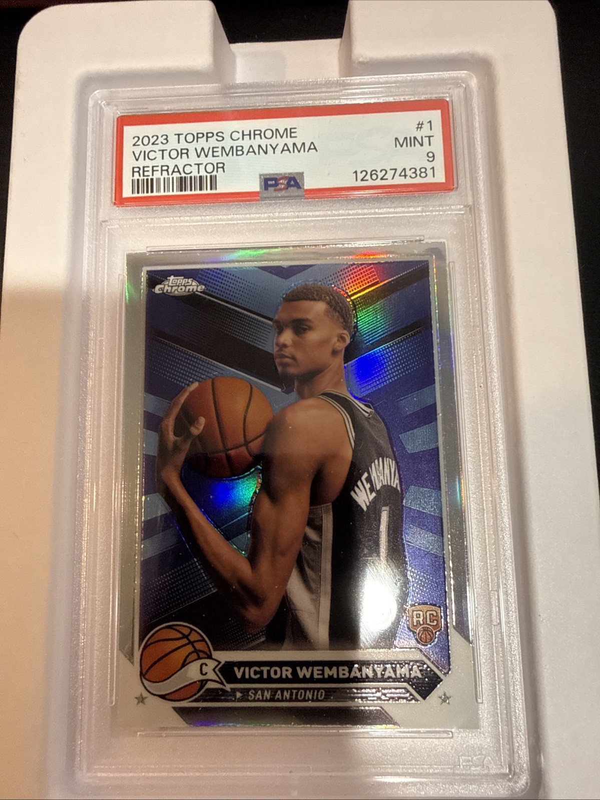 2023-24 Topps Chrome Refractor - Victor Wembanyama #1 (RC) PSA 9 💥💥💥