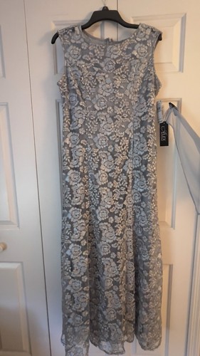 Alex Evenings Women's Long Sleeveless Mother of The Bride Dress w/ Shawl Size 6R