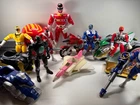 Huge Lot POWER RANGERS Vintage 1995-era Figures Accessories Parts SEE PHOTOS