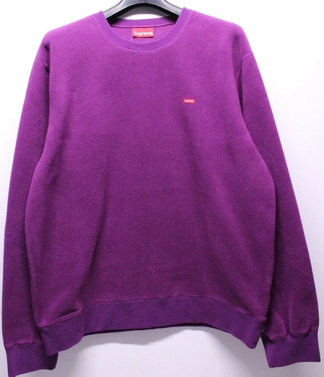 SUPREME SMALL BOX CREW PURPLE XXL