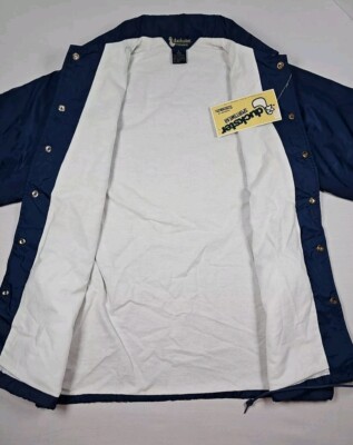 VTG Duckster Sportswear Lined Windbreaker Coat Mens MED Coaches