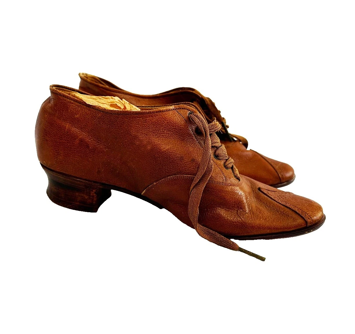 Calzado Vintage piel Tacones Aleta para Mujeres