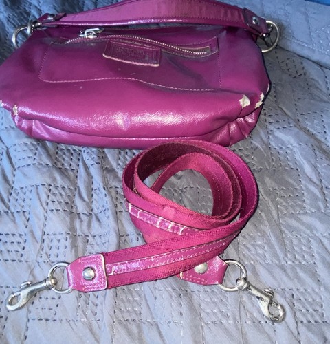 Coach Liquid Gloss Poppy Daisy Berry F20017 Crossbody Tote Shoulder Handbag 2004 - Picture 12 of 13