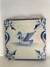 Dutch Delft blue tile 18th century