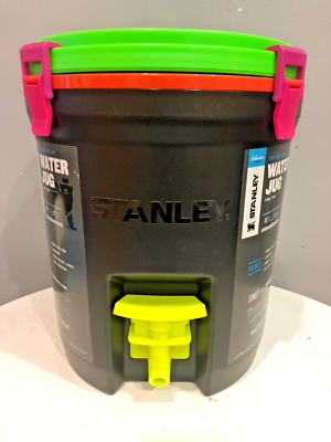 💦Stanley Adventure 2 Gallon Fast Flow Water Jug NEON SPRING FLING