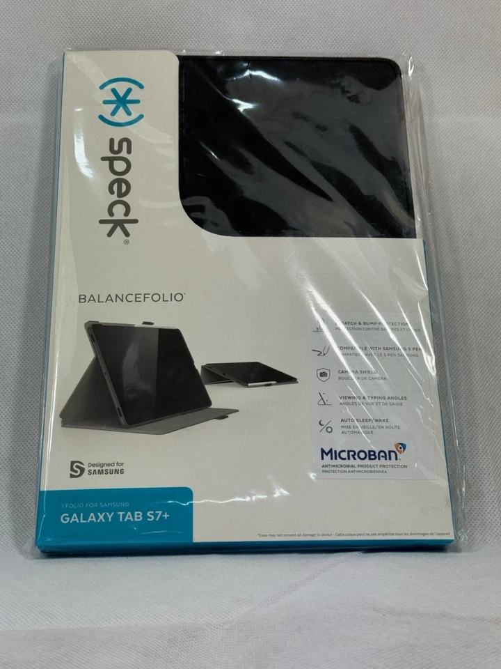Speck Balance Folio Case for Samsung Galaxy Tab S7+ Black Designed for Samsung - Image 3 of 4