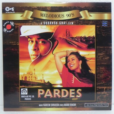 Pardes LP Vinyl Record Nadeem Shravan Bollywood Hindi First Edition Indian Mint