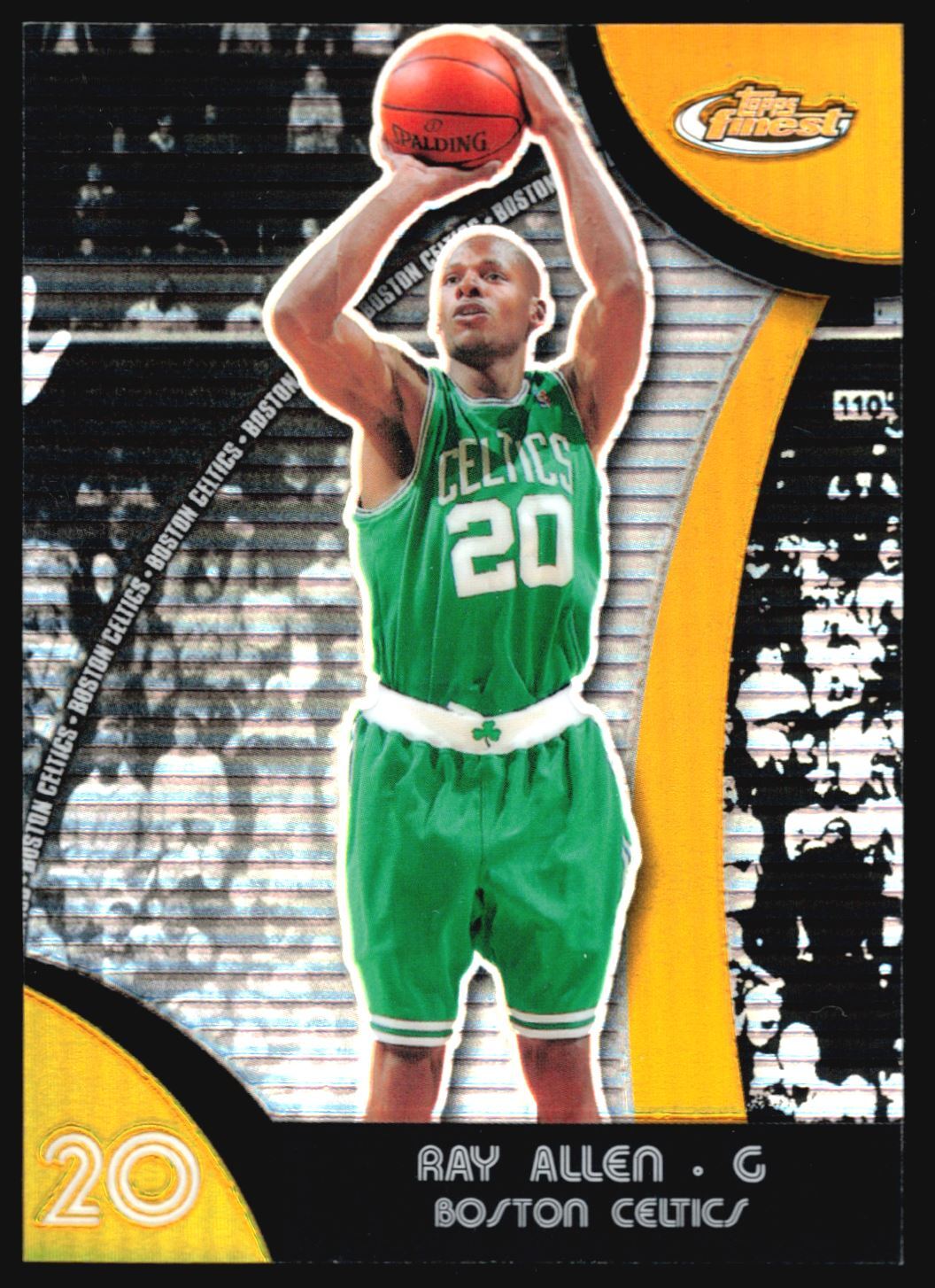 2007-08 Topps Finest Ray Allen Gold Refractor /25 #2