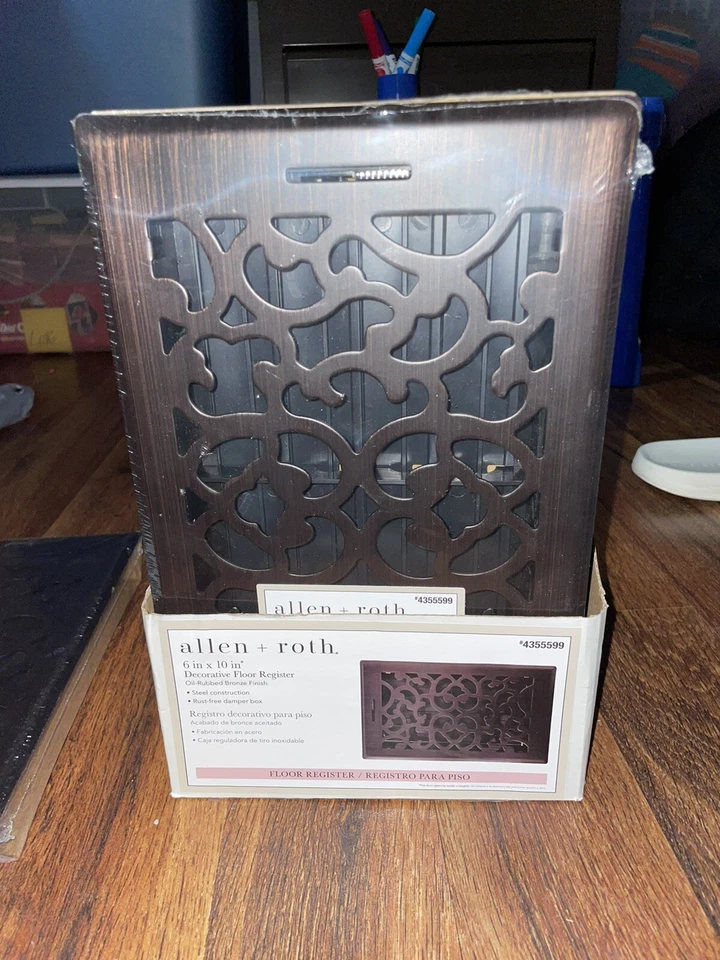 Steel floor register (Oil rubbed bronze) Need Them Gone - Image 3 of 3