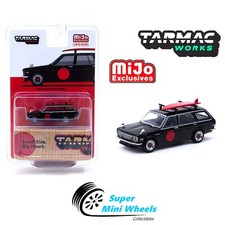 Tarmac Works 164 Mijo Datsun Bluebird 510 Wagon Black With Surfboard Special Tarmac Works 164 Mijo Datsun Bluebird 510 Wagon Black With Surfboard Special