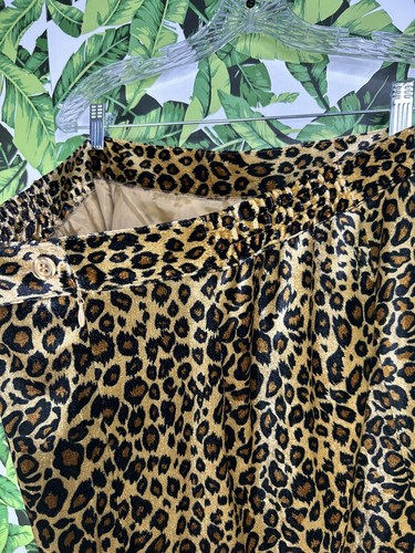 Milano Paris New York Leopard Print Skirt Women's Size 16 Retro Y2K Style Midi - Picture 7 of 7