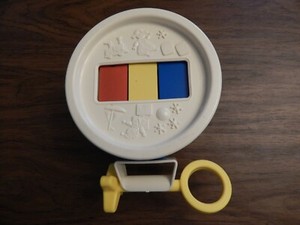 Vintage 1976 Fisher Price #421 Toy Drum with Xylophone & Mallet