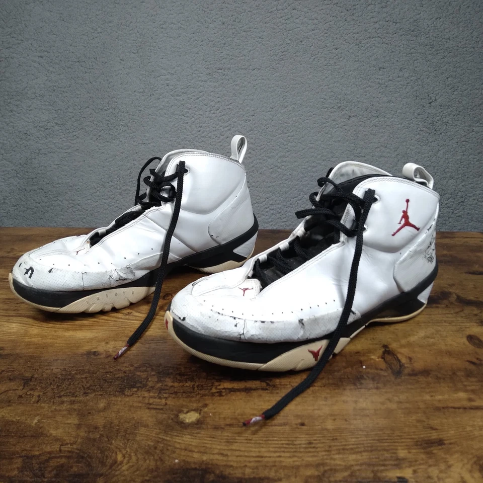 罕见 2007 Jordan Melo M3 生日白色校队红色黑色 10.5 码 314302-161 — 第 3/4 张图片