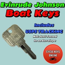Johnson keys Evinrude keys outboard boat Cut to Code replacement key codes 70-79