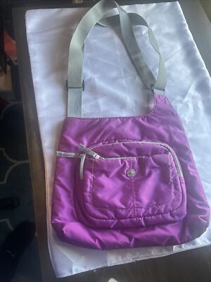 EUC Swiss Gear Crossbody Day Bag Purse (Purple) 13” X 12”