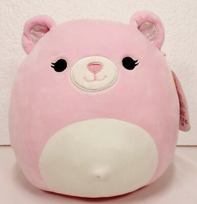Zaya The Pink Bear 8'' Plush Authentic Kellytoy Squishmallows Brand New
