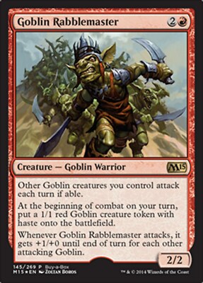 MRM ENGLISH Goblin Goblin Plève Master - Goblin Rabblemaster MTG magic M10+