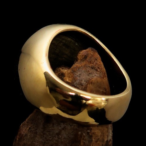 ALLAH RING STUNNING MENS BRASS MUSLIM RING ARABIC WORD ALLAH RED SIZE 9 - Picture 5 of 7