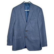 Chaps men's blue two button rayon blend 40R blazer