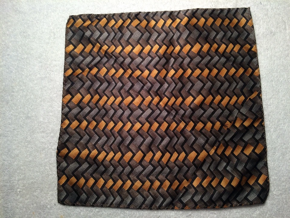 MENS POCKET SQUARE HANDKERCHIEF 100% POLYESTER 10" X 10" - Image 3 of 3