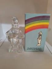 Clear Vintage MOSSER GLASS CLOWN 4.5” 1983 Nib  MINDY