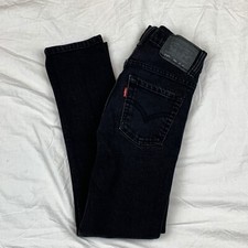 Levi  s 510 Skinny Fit Jeans 25 X 25 10reg Black Denim 10
