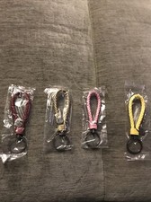 Keychain 4/pack Handwoven Genuine Leather Chain Hooks With Alloy Rings For Car
