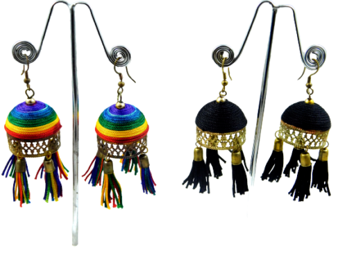 2 Pares por Mayor Hecho Moda Mujer Niña Joyería Pendientes Largos De | eBay