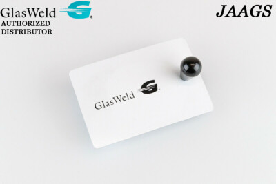 Glasweld Inspection Mirror repairing a windshield  and mirror is 5x magnified