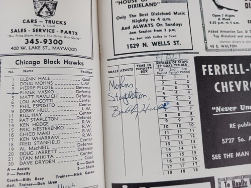 1966 NHL Stanley Cup CHICAGO BLACKHAWKS Gameday Program VS Detroit Red Wings - Picture 9 of 12
