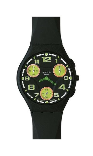 SWATCH SKIN CHRONO SUYB112 ON THE ROAD SLIM 38MM SWISS MADE WATCH(RELEASED 2003)