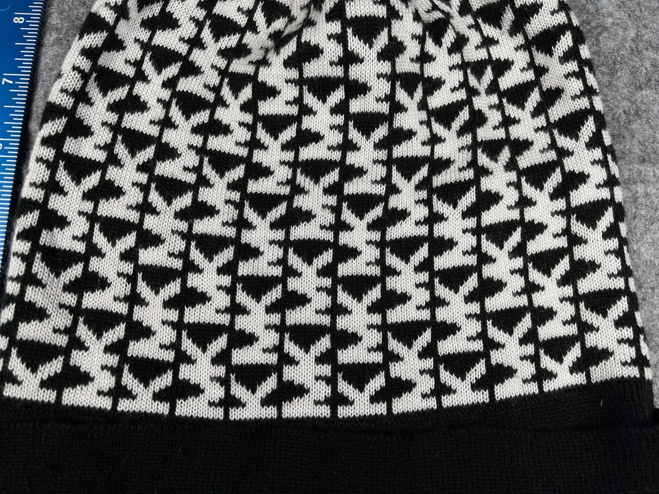 Michael Kors Gorro Toque Mujer Talla Única Negro Estampado Completo Tejido 100% Acrílico Foto 2 de 4