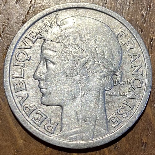 PIECE DE 2 FRANCS MORLON 1945 C (1024) RARE !!!! - Bild 2 von 2
