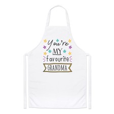 You're My Favourite Grandma Stars Chefs Apron - Funny Best Nan Family Cooking