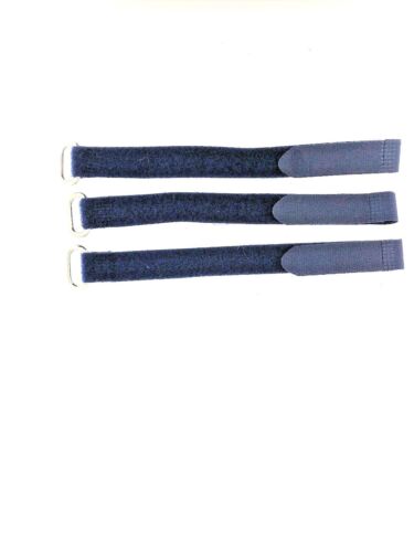 3 PCS Hook Loop Watch Straps Nylon Sports Waterproof Band Black Blue Mens Ladies - Picture 2 of 9
