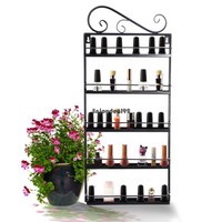 Fashion Metal Wire Nail Polish Display Wall Rack Fit Up To 50 Bottles 5 Tiers E9 Fashion Metal Wire Nail Polish Display Wall Rack Fit Up To 50 Bottles 5 Tiers E9