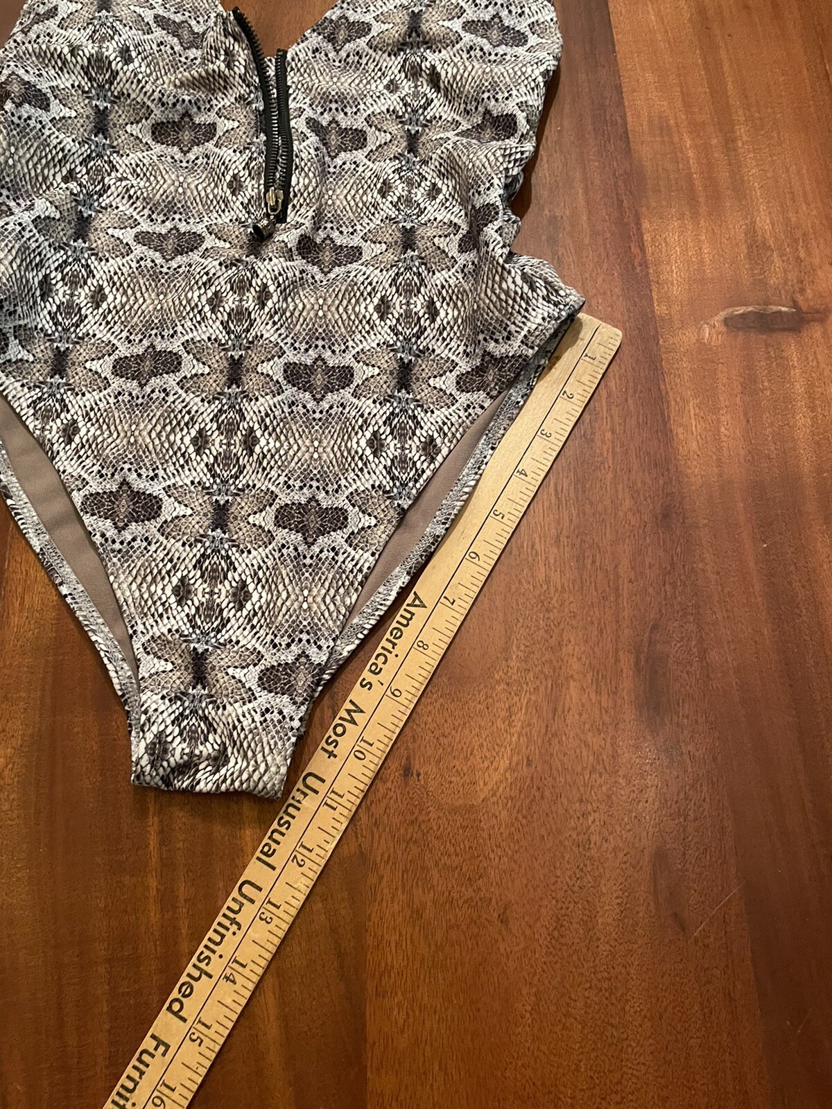 Rachel Roy Boho Python Front Zip One Piece Bathin… - image 5