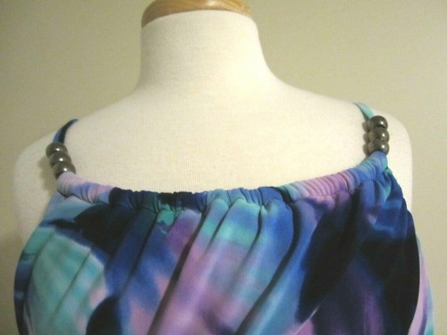 MAGICSUIT Multicolor Sarong Wrap Ruched Sides Underwire Tankini Top Size 14 - Picture 2 of 12