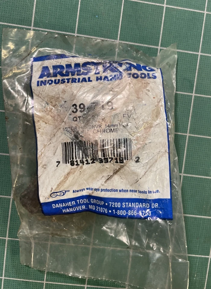 NIB Armstrong large hex (2) 1/2" 94-217 (1) 14mm 39-719 - Image 4 of 4