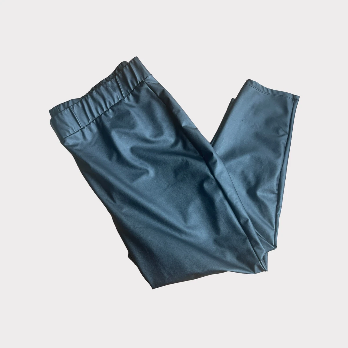 Vegan Leather Pants - Black Pull-On Pants