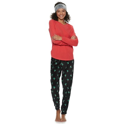 SO 3PC Merry Cact-mas Christmas cactus pajamas sleep pjs set