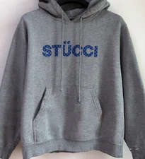 90s vintage Stucci old Stussy Monogram hoodie USA size M RARE