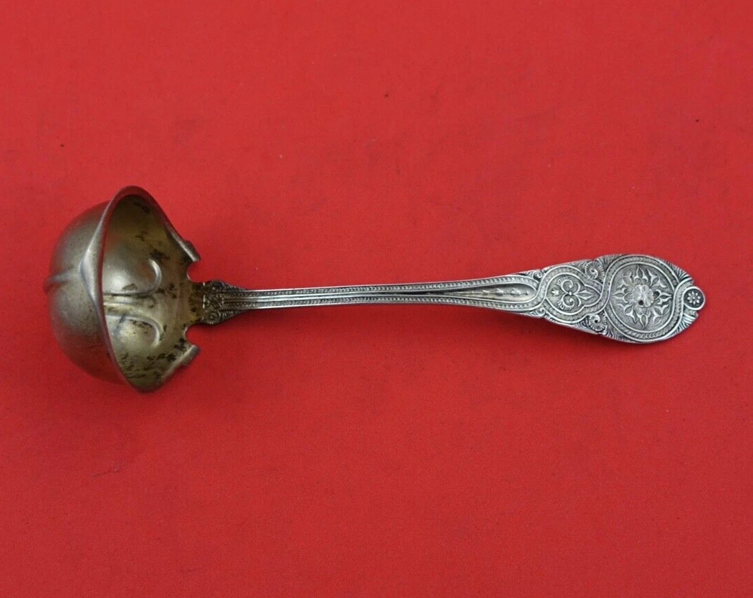 Moresque by Wendt Sterling Silver Sauce Ladle GW pointed deep bowl 6 1/4"