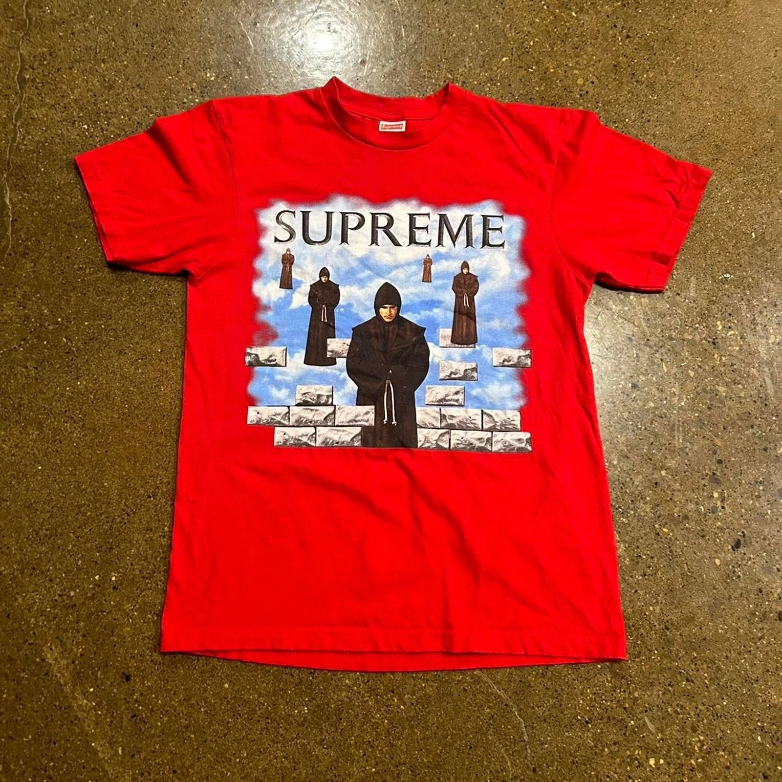 T shirt rouge homme Supreme Levitation FW19 M