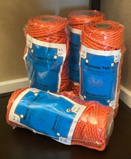 4 FIRST WASHINGTON NET MACRAME TWINE 100 POLYPROPYLENE 170 , 6MM, ORANGE