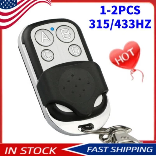 Universal Electric Cloning Remote Control Key Fob 433/315 For Gate Garage Door